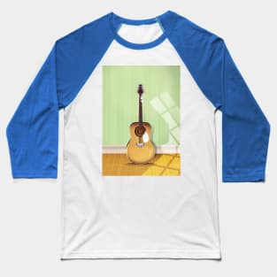 Acoustic Guitar Baseball T-Shirt